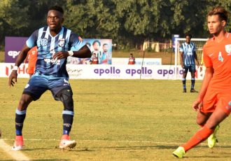 Hero I-League match action between Minerva Punjab FC and Indian Arrows. (Photo courtesy: AIFF Media)