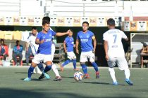 MPL Playoffs match action between Ramhlun North FC and Kanan FC. (Photo courtesy: Mizoram Football Association)