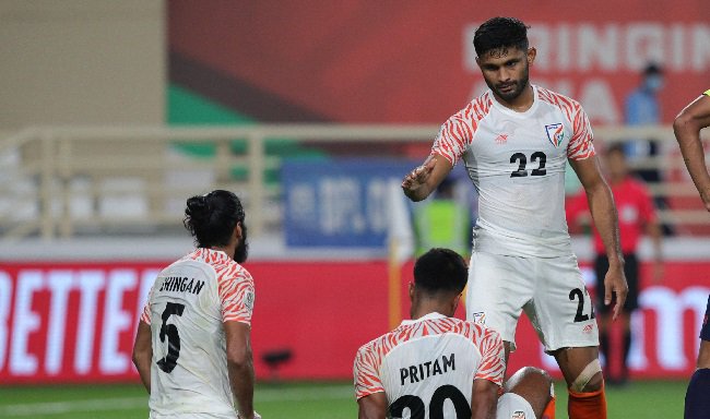 Indian national team defender Anas Edathodika at the AFC Asian Cup UAE 2019. (Photo courtesy: The Asian Football Confederation)