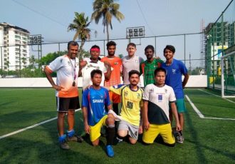 Indian blind footballers are set to receive donations from the Indian national team. (Photo courtesy: AIFF Media)
