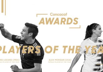 Hirving Lozano and Alex Morgan named 2018 Concacaf Players of the Year. (Image courtesy: Concacaf)