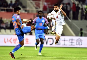 AFC Asian Cup UAE 2019 Group A match action between the India and Bahrain. (Photo courtesy: The Asian Football Confederation)