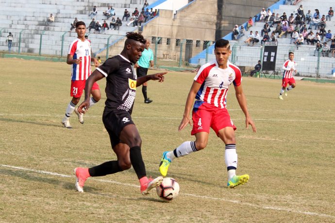 Hero 2nd Division League match action between Mohammedan Sporting Club and ATK Reserves. (Photo courtesy: Mohammedan Sporting Club)