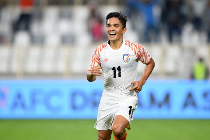 Indian football icon and Indian national team star striker Sunill Chhetri at the AFC Asian Cup UAE 2019. (Photo courtesy: The Asian Football Confederation)