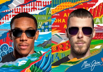 Manchester United stars Anthony Martial and David De Gea model Maui Jim eyewear. (Photo courtesy: Manchester United / Business Wire)