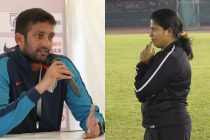 Indian Arrows head coach Floyd Pinto and India Women's head coach Maymol Rocky. (Photo courtesy: AIFF Media)