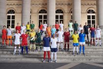 28 of the world’s top footballers joined Nike in Paris to unveil 14 National Team Collections: Wang Shuang and Wu Haiyan (China); Sophie Schmidt and Janine Beckie (Canada); Alex Morgan and Megan Rapinoe (USA); Thembi Kgatlana and Janine van Wyk (South Africa); Sam Kerr and Ellie Carpenter (Australia); María José Rojas and Helen Galaz (Chile); Marie-Antoinette Katoto and Grace Geyoro (France); Lieke Martens and Danielle van de Donk (The Netherlands); Selgi Jang and Cho So-hyun (South Korea); Steph Houghton and Toni Duggan (England); Asisat Oshoala and Rasheedat Ajibade (Nigeria); Adriana Silva and Andressa Alves (Brasil); Annalie Longo and Hannah Wilkinson (New Zealand); and Caroline Graham Hansen and Frida Maanum (Norway). (Photo courtesy: Nike)
