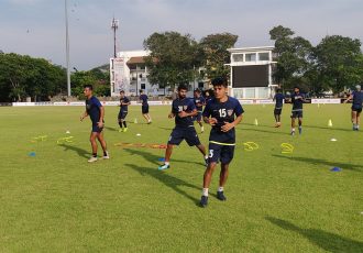 Chennaiyin FC training session. (Photo courtesy: Chennaiyin FC)