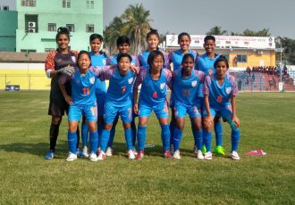 The Indian Women's national team at the SAFF Women's Championship 2019. (Photo courtesy: AIFF Media)