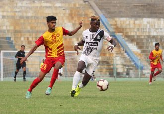 Hero 2nd Division League match action between Mohammedan Sporting Club and Rainbow Athletic Club. (Photo courtesy: Mohammedan Sporting Club)