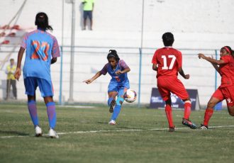 SAFF Women's Championship match action between India and Maldives. (Photo courtesy: AIFF Media)