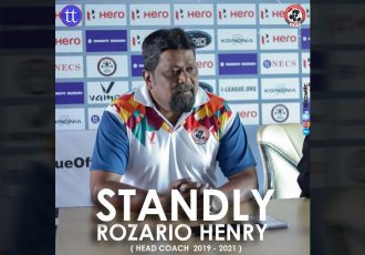 Aizawl FC head coach Stanley Rozario. (Image courtesy: Aizawl FC via Twitter)