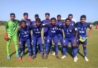 The Chennaiyin FC U-15 team before their Hero Junior League match. (Photo courtesy: Chennaiyin FC)