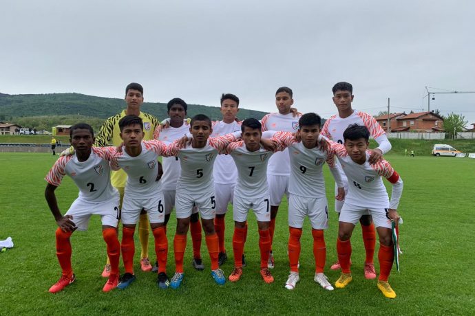 The India U-15 national team at the Torneo delle Nazioni Città di Gradisca d’Isonzo in Italy. (Photo courtesy: AIFF Media)