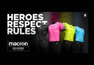 Italian brand Macron announced as the new “Official UEFA Referee Match Kit Supplier”. (Image courtesy: Macron)
