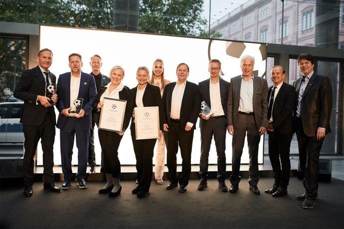 Deutscher Fussball Botschafter (German Football Ambassador) Award Ceremony 2019 at the German Federal Foreign Office in Berlin. (Photo courtesy: Deutscher Fussball Botschafter)