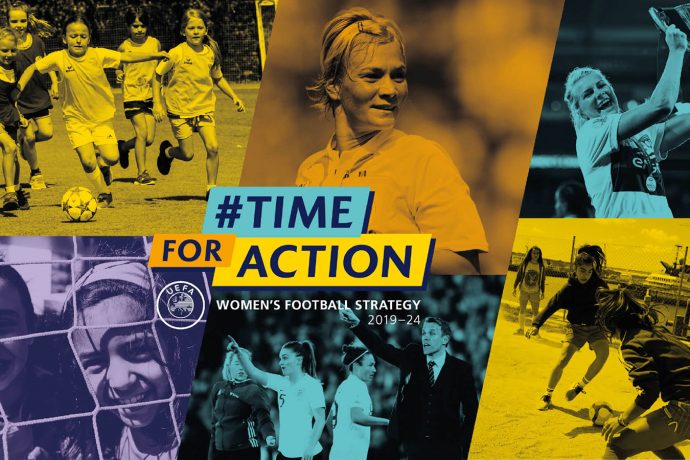 #TimeForAction - UEFA women's football strategy. (Image courtesy: UEFA)