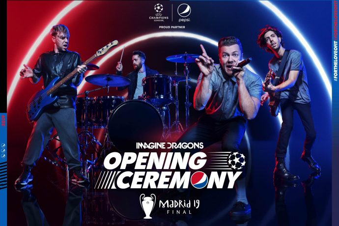 UEFA & Pepsi announce Imagine Dragons for UEFA Champions League Final Opening Ceremony. (Image courtesy: PepsiCo)