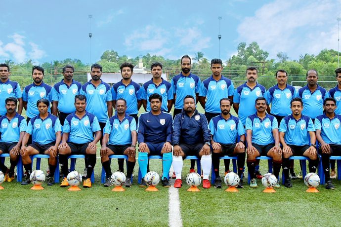 Participants of the AIFF Grassroots Leaders Course at Trikaripur, Kasargod, Kerala. (Photo courtesy: AIFF Media)