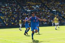 Indian national team midfielder Anirudh Thapa celebrating his goal against hosts Thailand in the King's Cup 2019. (Photo courtesy: AIFF Media)