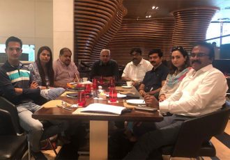 Representatives of I-League clubs during a meeting in New Delhi on June 24, 2019. (Photo courtesy: I-League clubs)