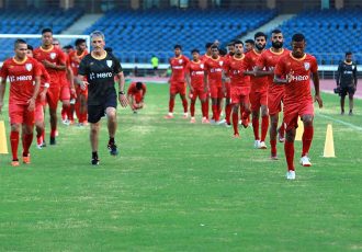 Indian national team training session under the guidance of fitness coach Luka Radman. (Photo courtesy: AIFF Media)