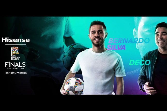 Portuguese professional football star Bernardo Silva and footballing legend Deco will be invited to join Hisense “Skills Brought to Life” campaign. (Image courtesy: Hisense)