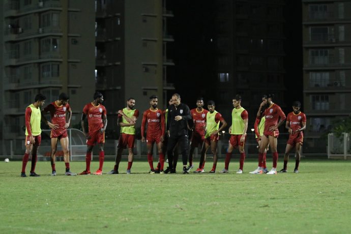 Indian national team training session in Mumbai. (Photo courtesy: AIFF Media)