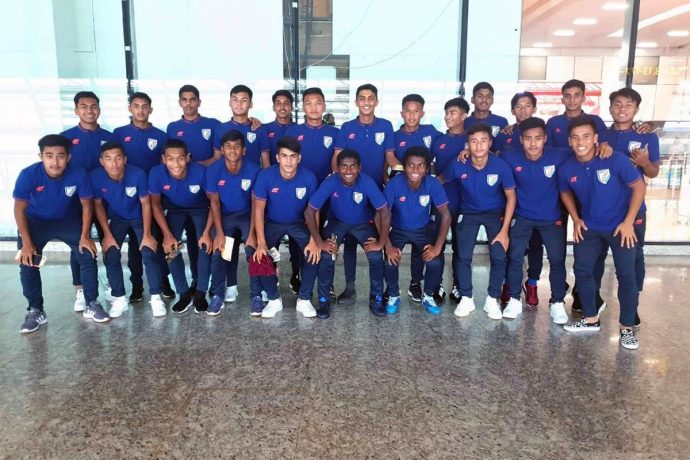 The India U-15 national team squad. (Photo courtesy: AIFF Media)