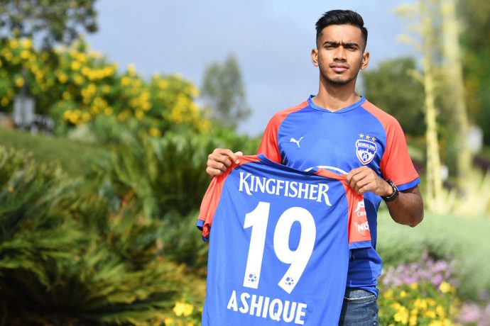 Bengaluru FC winger Ashique Kuruniyan. (Photo courtesy: Bengaluru FC)