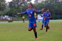 India U-15 national team star Himanshu Jangra celebreating one of his goals in the SAFF U-15 Championship 2019. (Photo courtesy: AIFF Media)