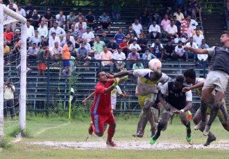 Calcutta Premier Division 'A' match action between Mohammedan Sporting Club and George Telegraph SC. (Photo courtesy: Mohammedan Sporting Club)