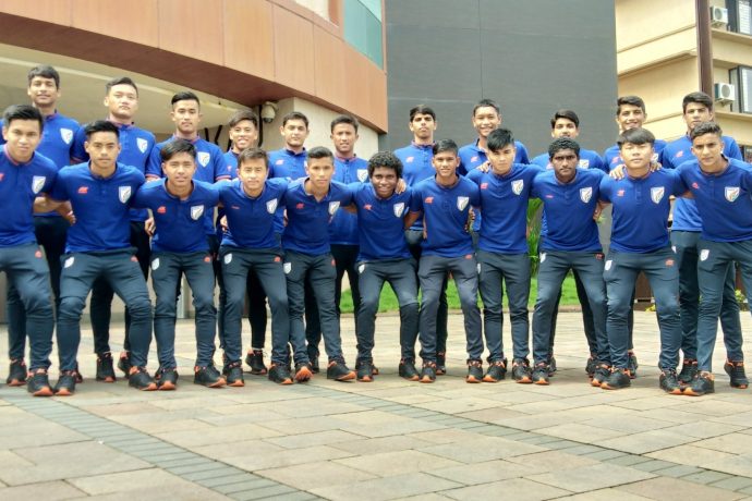 The India U-15 national team. (Photo courtesy: AIFF Media)