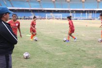 Indian Women's national team training session under the supervision of head coach Maymol Rocky. (Photo courtesy: AIFF Media)