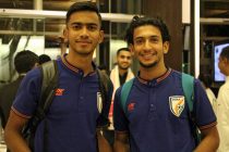 Indian national team players Ashique Kuruniyan and Sahal Abdul Samad. (Photo courtesy: AIFF Media)