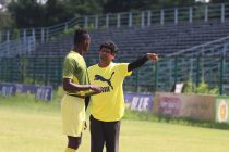 Mohammedan Sporting Club Technical Director Dipendu Biswas at the sidelines of a training session. (Photo courtesy: Mohammedan Sporting Club)