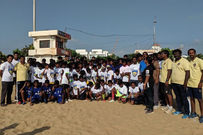Chennaiyin FC conducted a FIT India Plogging Run in Chennai, Kanchipuram and Coimbatore. (Photo courtesy: Chennaiyin FC)