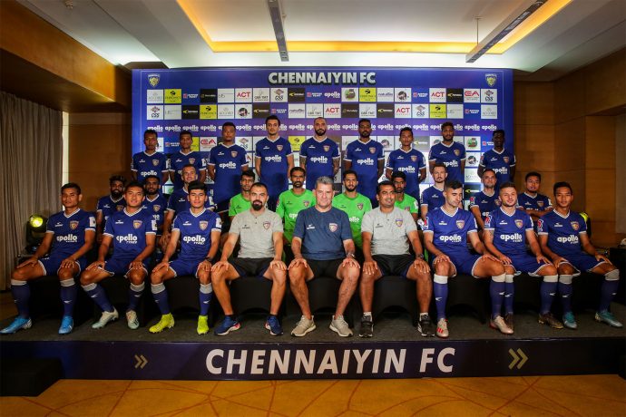Chennaiyin FC squad for the 2019/20 Indian Super League season. (Photo courtesy: Chennaiyin FC)