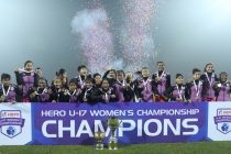 Lionesses celebrating their Hero U-17 Women's Championship title. (Photo courtesy: AIFF Media)