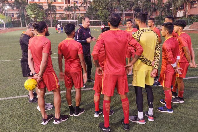 Indian national team training session in New Delhi. (Photo courtesy: AIFF Media)