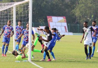 2nd Division League match action between Mohammedan Sporting Club and Bhowanipore FC. (Photo courtesy: Mohammedan Sporting Club)