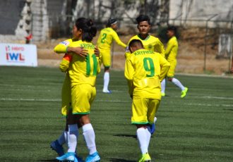 KRYPHSA FC players celebrating their win in the Indian Women's League. (Photo courtesy: AIFF Media)