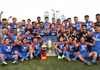 The Bengaluru FC colts were presented with the prestigious George Hoover Trophy at the Bengaluru Football Stadium for winning the 2019-20 edition of the BDFA Super Division League. (Photo courtesy: Bengaluru FC)