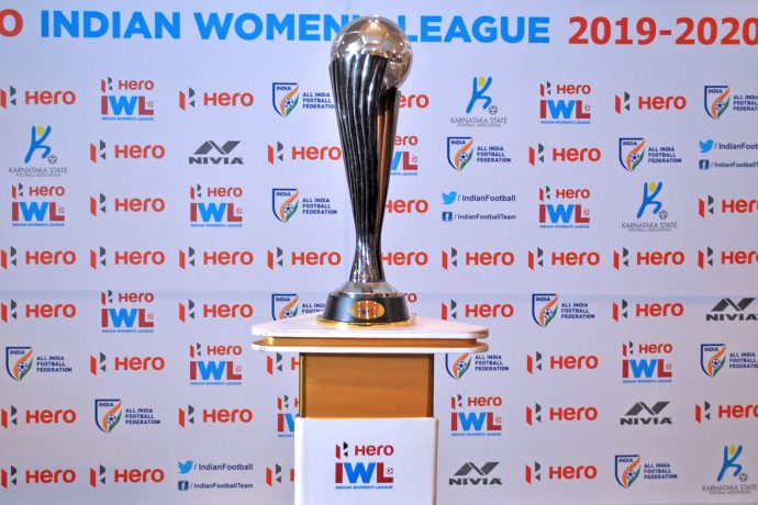 The Hero Indian Women's League (IWL) trophy. (Photo courtesy: AIFF Media)