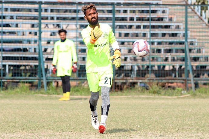 Mohammedan Sporting Club goalkeeper and vice-captain Priyant Singh. (Photo courtesy: Mohammedan Sporting Club)