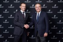 UEFA President Aleksander Čeferin and Hublot CEO Ricardo Guadalupe. (Photo courtesy: Hublot)
