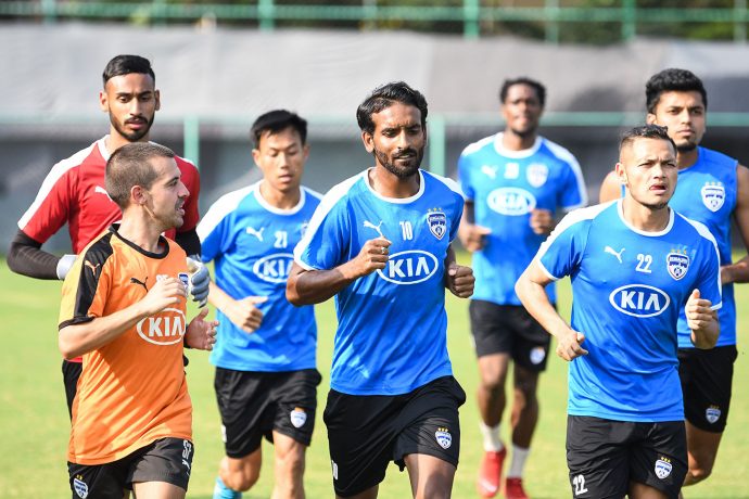 Bengaluru FC players during a training session. (Photo courtesy: Bengaluru FC)