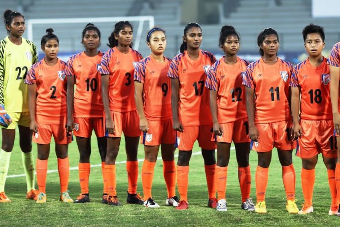 The India U-17 Women's national team. (Photo courtesy: AIFF Media)