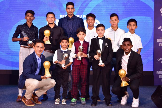 The awards winners of the BFC Annual Awards Night 2020. (Photo courtesy: Bengaluru FC)