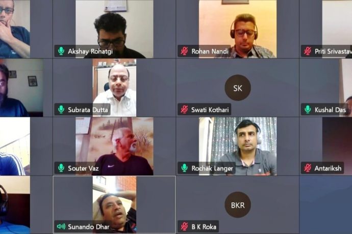 AIFF League Committee video conference on April 18, 2020. (Photo courtesy: AIFF Media)
